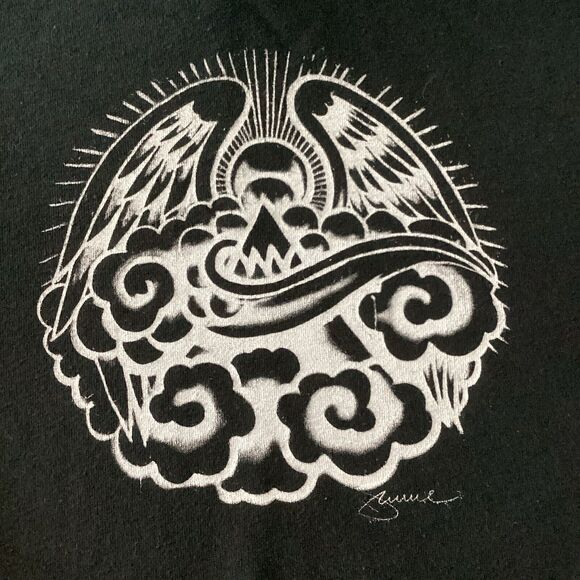 Volcom Mens D.I Shred Fleece Pullover Hoodie Size M Black Kangaroo Pocket Jersey - Picture 3 of 16